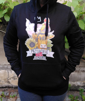 Bluza unisex Przyjaciele Nie Jedzenie